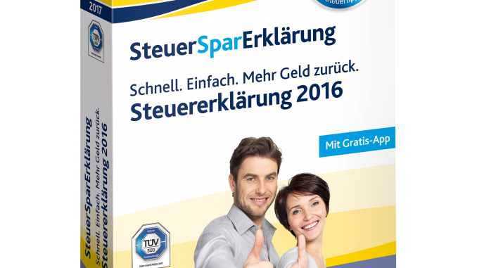SteuerSparErklärung 2017 SteuerSparErklärung 2017